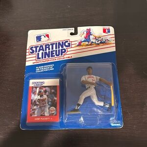 Kirby Puckett 1988 Starting Lineup Collectible Figure and Card. Twins. New.